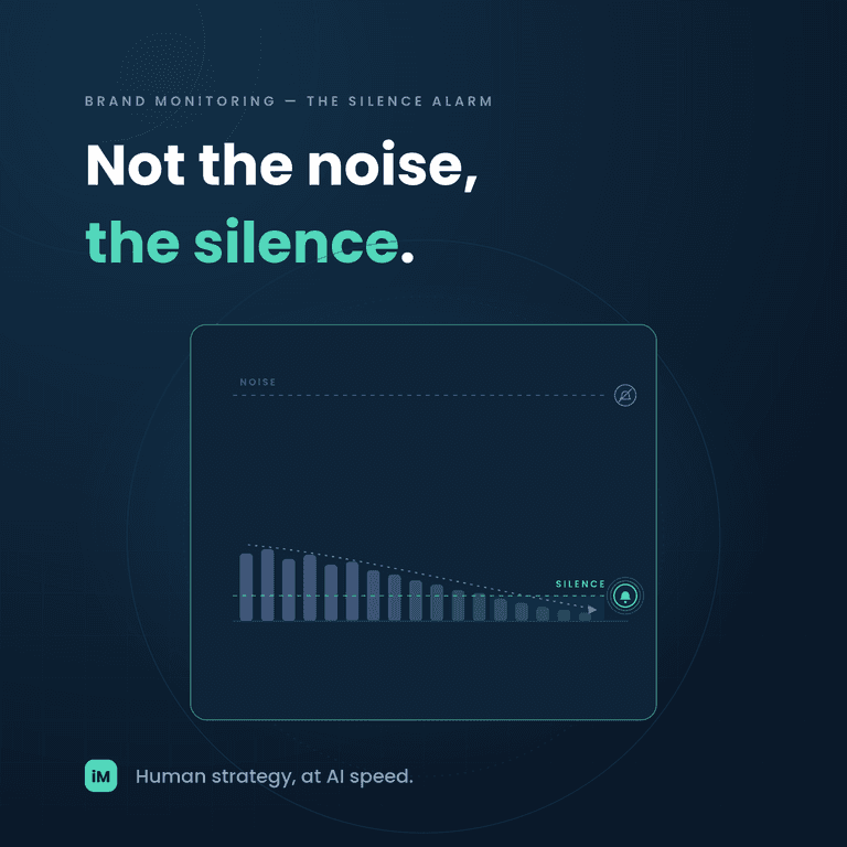 The Silence Alarm: Why the Absence of Conversation About Your Brand Is Often the Warning Signal Every Other Metric Misses
